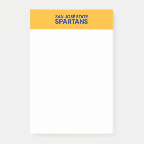 San Jose State Spartans Wordmark Post_it Notes