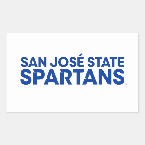 San Jose State Spartans Wordmark Rectangular Sticker