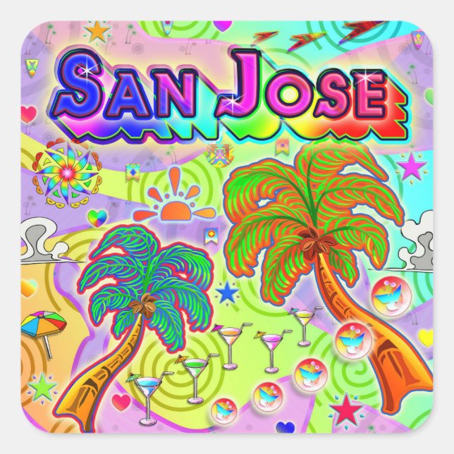 San Jose Vacation Target Sticker (Front)