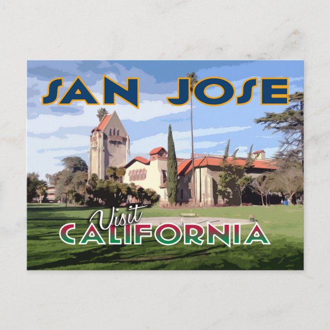 San Jose, Visit California... Postcard (Front)