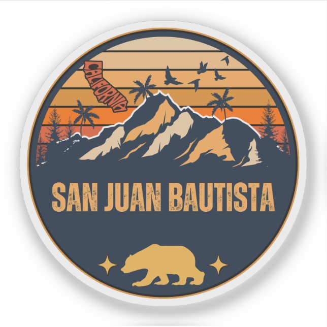 San Juan Bautista, California Sticker (Front)