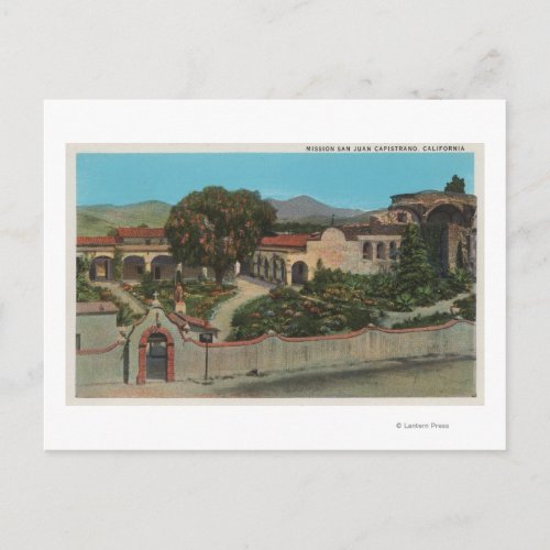 San Juan Capistrano CAView of the Mission Postcard