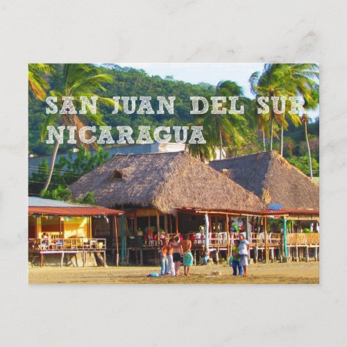 San Juan del Sur Nicaragua Beach Postcard