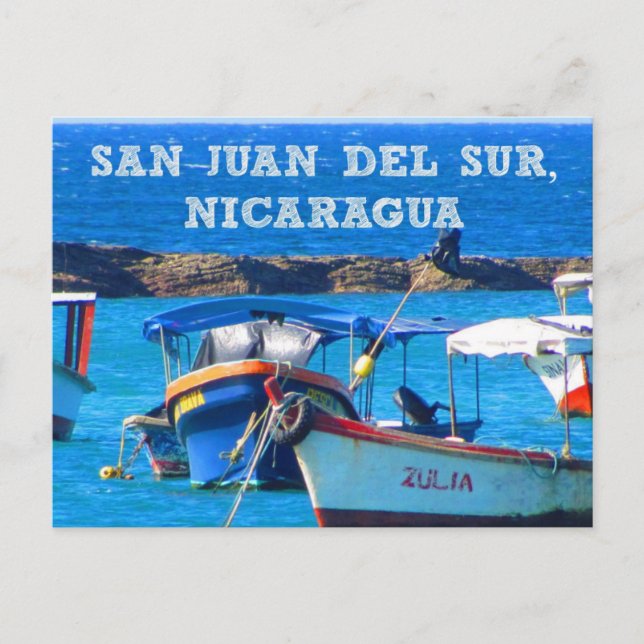 San Juan del Sur, Nicaragua Boats Postcard (Front)