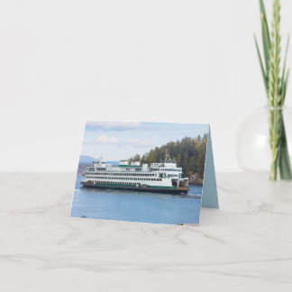 San Juan Island Ferry at Friday Harbor Card