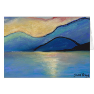 San Juan Island Twilight in Pasels Cards