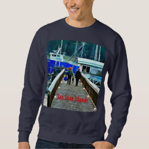San Juan Islands Boaters and Dog Sweatshirt