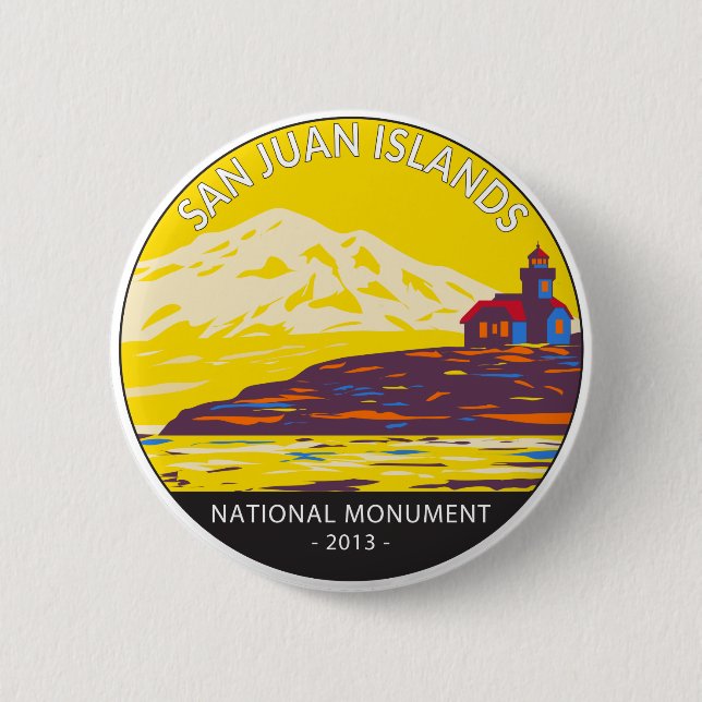 San Juan Islands National Monument Washington  Button (Front)