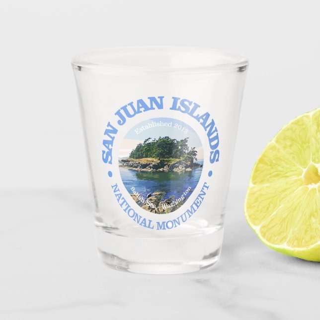 San Juan Islands (NM) Shot Glass (Front)