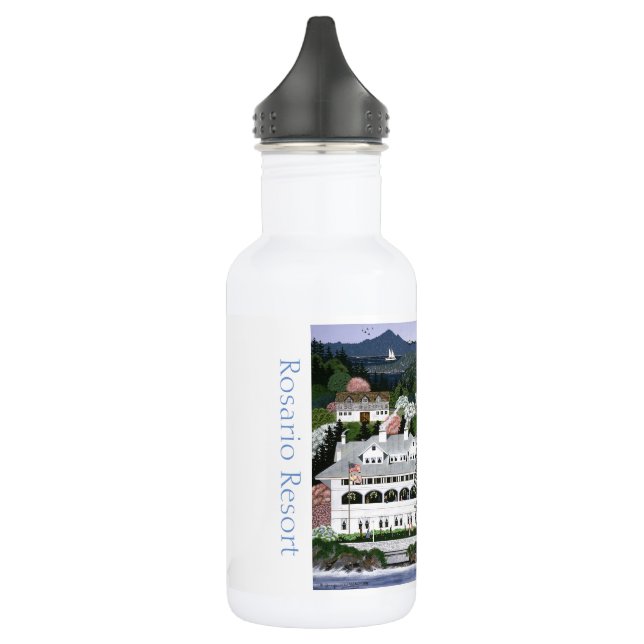San Juan Islands ~ Rosario Resort ~ Washington Stainless Steel Water Bottle (Left)