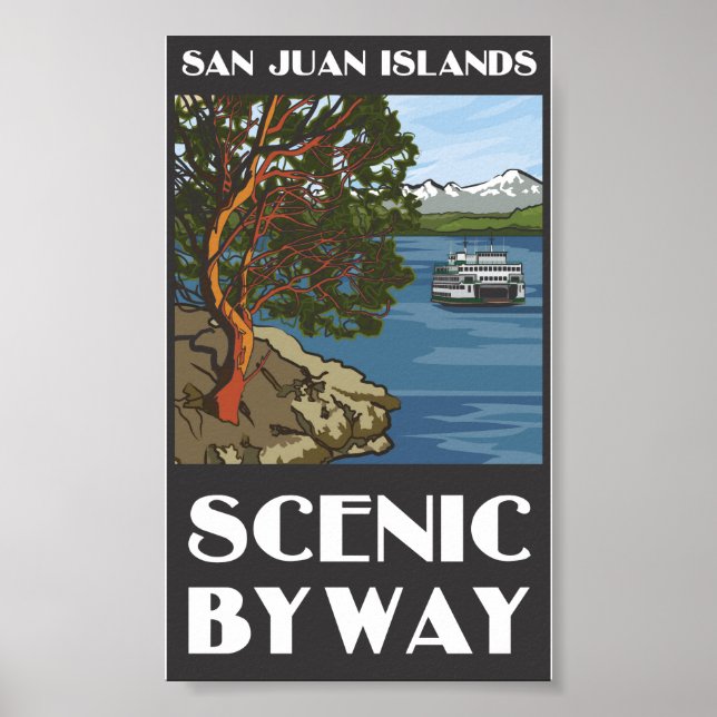 San Juan Islands Scenic Byway Poster (Front)