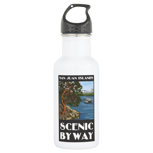 San Juan Islands Scenic Byway Water Bottle (Front)