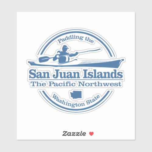 San Juan Islands SK Sticker