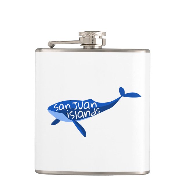 San Juan Islands Whale Flask (Front)