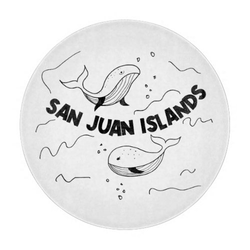 San Juan Islands Whales Cutting Board