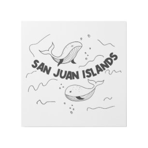 San Juan Islands Whales Gallery Wrap