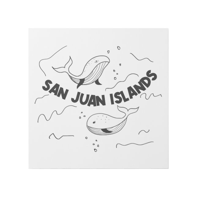 San Juan Islands Whales Gallery Wrap (Front)