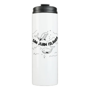 San Juan Islands Whales Thermal Tumbler