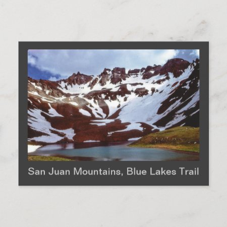 San Juan Mountains, Blue Lakes Trail Postcard