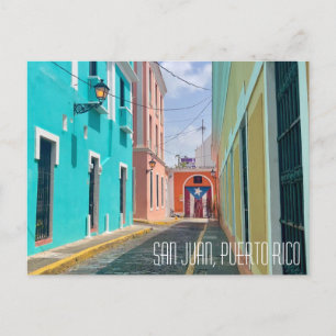 San Juan Puerto Rico Beautiful Pastels Postcard
