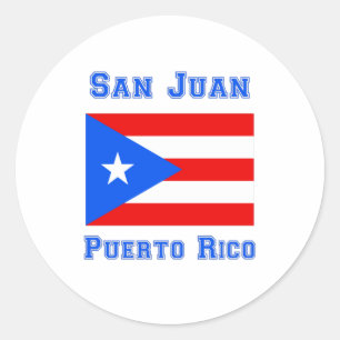 San Juan Puerto Rico Classic Round Sticker