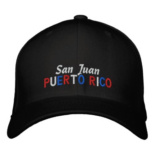San Juan Puerto Rico Embroidered Baseball Hat
