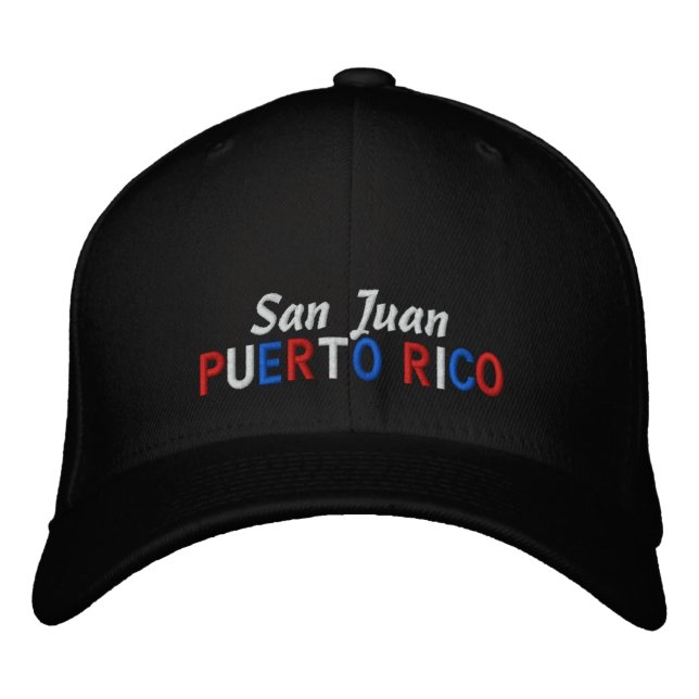 San Juan Puerto Rico Embroidered Baseball Hat (Front)