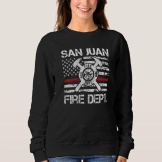 San Juan Puerto Rico Fire Department Thin Red Line Sweatshirt