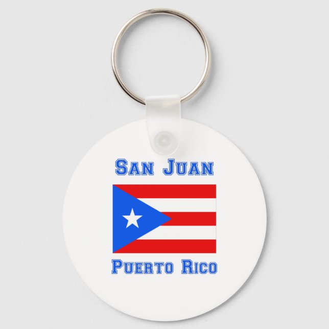 San Juan Puerto Rico  Keychain (Front)