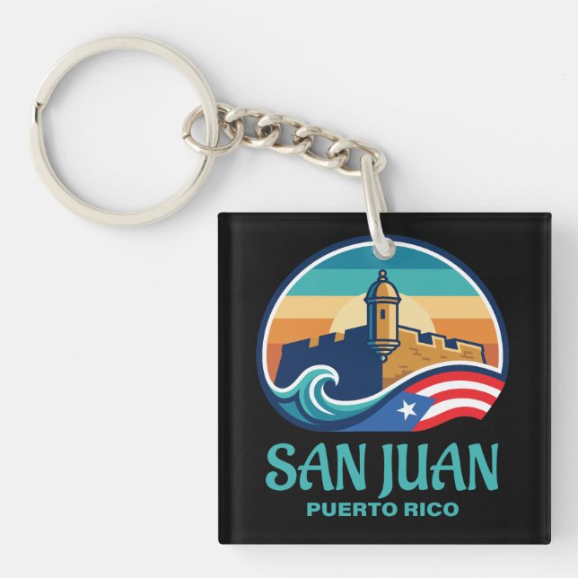 San Juan Puerto Rico Keychain (Front)