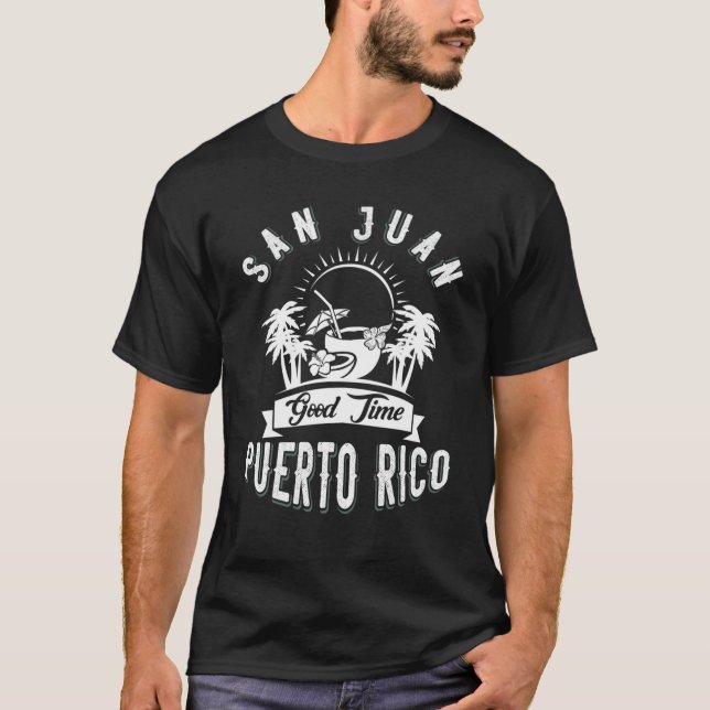 San Juan, Puerto Rico Souvenir Vacation Pride Bori T-Shirt (Front)