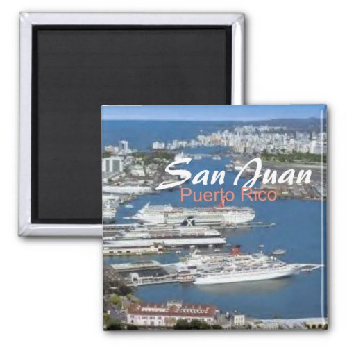 San Juan Puerto Rico Travel Souvenir Fridge Magnet