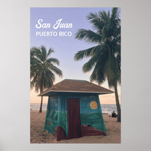 San Juan Puerto Rico Tropical Beach Sunset Photo Poster (Front)