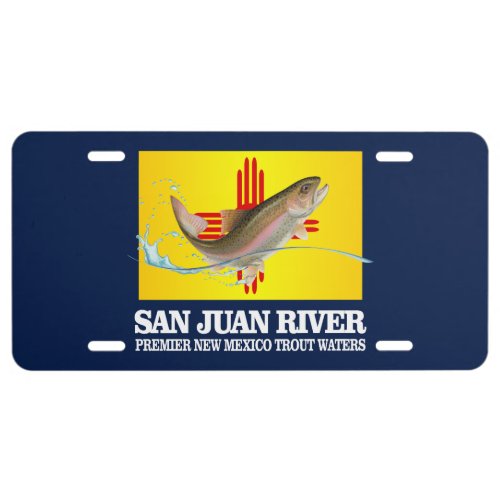 San Juan River Premier Trout Waters License Plate