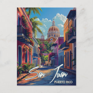 San Juan Vintage Travel Postcard