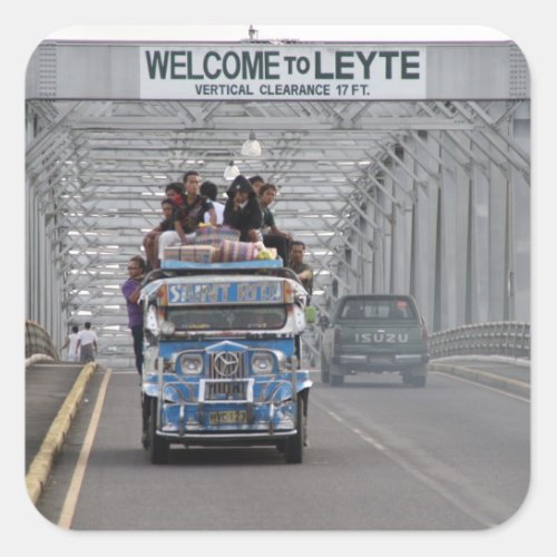 San Juanico Bridge Square Sticker