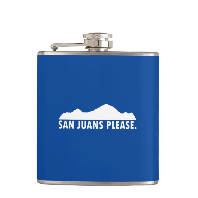 San Juans Please Flask (Front)