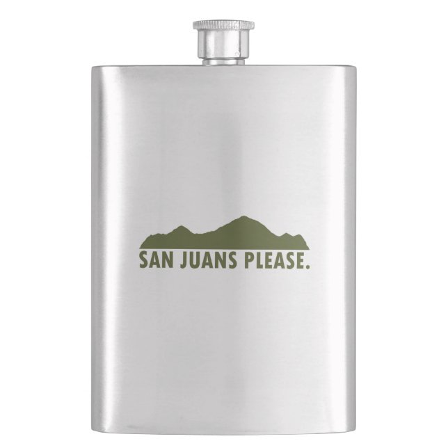 San Juans Please Flask (Front)