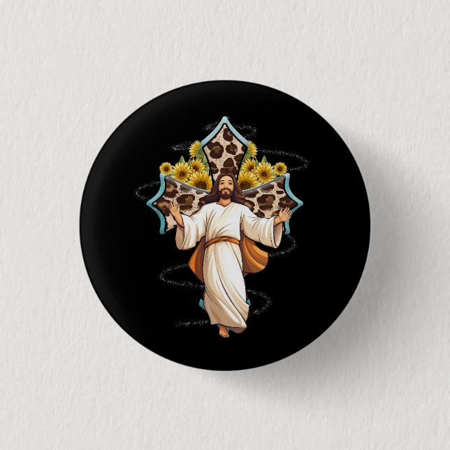 San Judas Jude The Apostle St. Jude Thaddeus Jesus Button (Front)