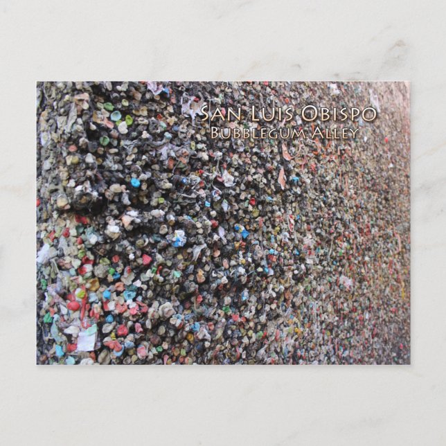 San Luis Obispo Bubblegum Alley Postcard! Postcard (Front)