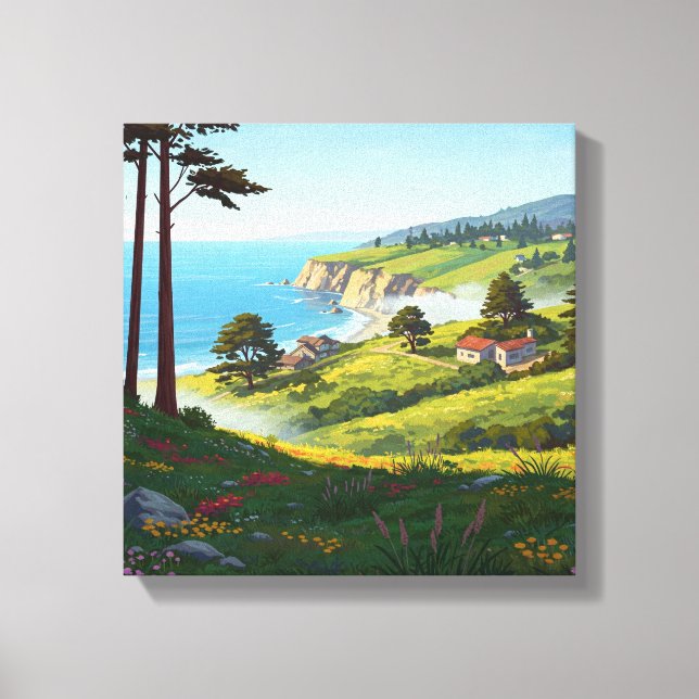 San Luis Obispo  California Central Coast Canvas Print (Front)