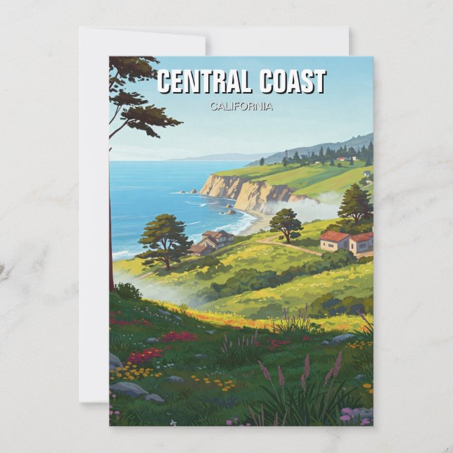 San Luis Obispo  California Central Coast Holiday Card (Front)