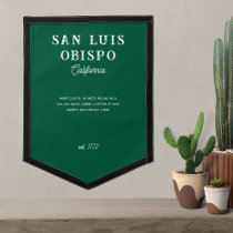 San Luis Obispo California City Pennant Wall Decor