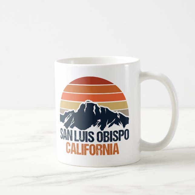 San Luis Obispo California Mountain Sunset Coffee Mug (Right)