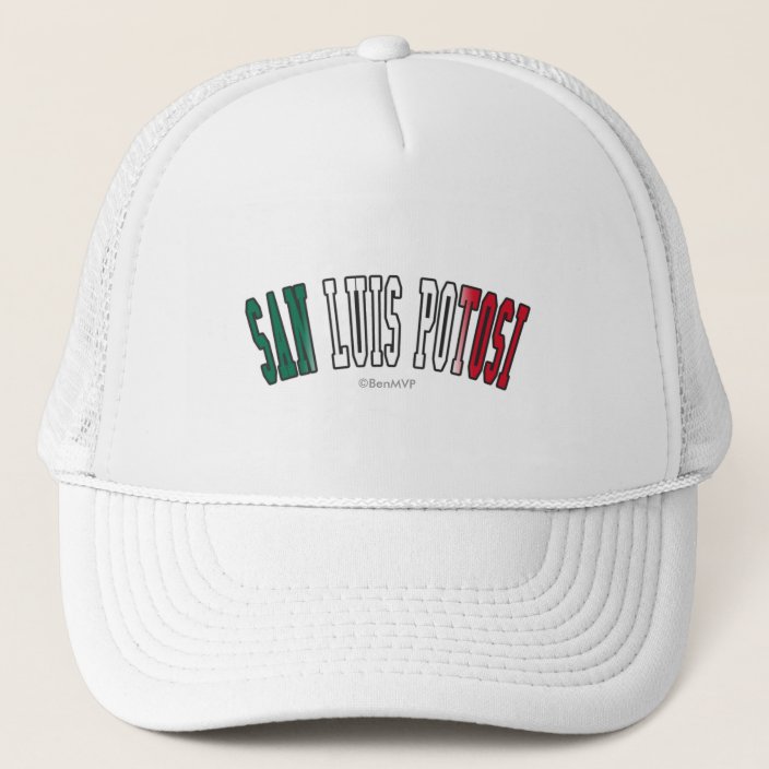 San Luis Potosi in Mexico National Flag Colors Trucker Hat