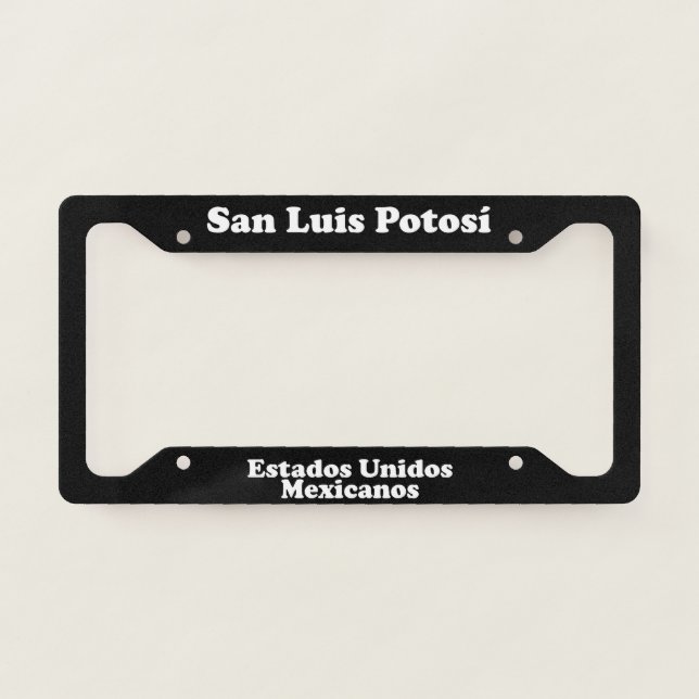 San Luis Potosi Mexico - LPF License Plate Frame (Front)