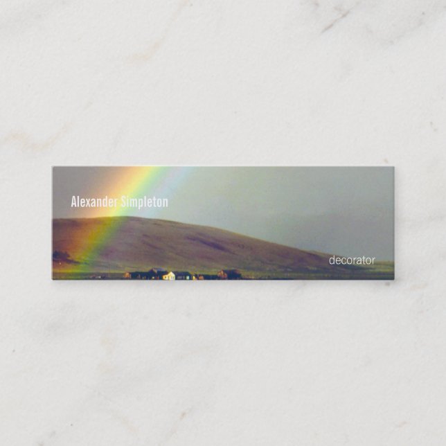 San Luis Valley After Rain Mini Business Card (Front)