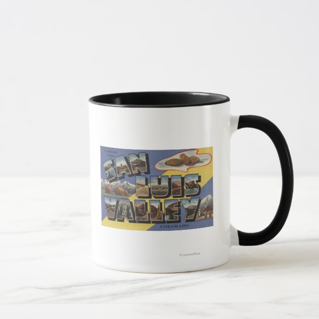San Luis Valley, Colorado - Large Letter Mug (Right)
