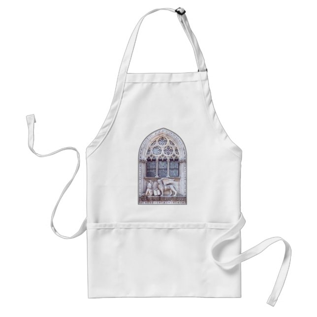 San Marco Winged Lion Stained Glass Window Adult Apron (Front)