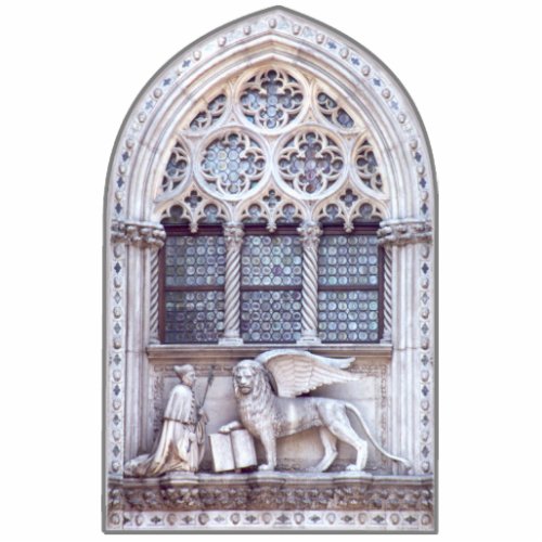 San Marco Winged Lion Stained Glass Window Cutout
